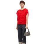 Loewe Women Fisherman turn-up jeans in denim 206XF1191 Raw Denim