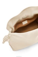 Loewe Women Flamenco clutch in nappa calfskin 206XF355 Angora - Image 6
