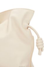 Loewe Women Flamenco clutch in nappa calfskin 206XF355 Angora - Image 7