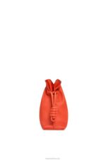 Loewe Women Flamenco clutch in nappa calfskin 206XF356 Sunrise Orange - Image 4