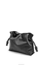 Loewe Women Flamenco clutch in nappa calfskin 206XF362 Black - Image 4
