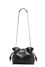 Loewe Women Flamenco clutch in nappa calfskin 206XF362 Black - Image 7
