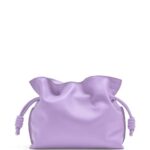 Loewe Women Flamenco clutch in nappa calfskin 206XF388 Light Mauve