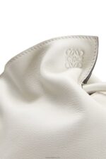 Loewe Women Flamenco clutch in nappa calfskin 206XF390 Soft White - Image 5