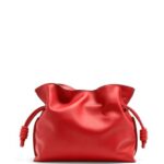 Loewe Women Flamenco clutch in nappa calfskin 206XF412 Red