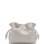 Loewe Women Flamenco clutch in nappa calfskin 206XF427 Ghost