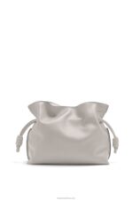 Loewe Women Flamenco clutch in nappa calfskin 206XF427 Ghost