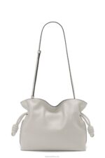 Loewe Women Flamenco clutch in nappa calfskin 206XF427 Ghost - Image 4