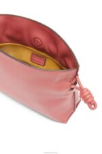 Loewe Women Flamenco clutch in nappa calfskin 206XF447 Peach Bloom - Image 5