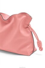 Loewe Women Flamenco clutch in nappa calfskin 206XF447 Peach Bloom - Image 6
