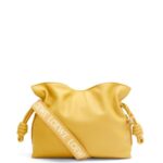 Loewe Women Flamenco clutch in nappa calfskin 206XF448 Pale Yellow Glaze