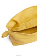 Loewe Women Flamenco clutch in nappa calfskin 206XF448 Pale Yellow Glaze - Image 5