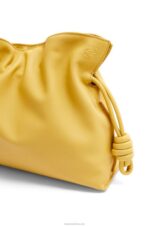 Loewe Women Flamenco clutch in nappa calfskin 206XF448 Pale Yellow Glaze - Image 6