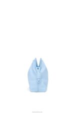 Loewe Women Flamenco clutch in nappa calfskin 206XF539 Dusty Blue - Image 4