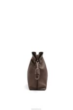 Loewe Women Flamenco clutch in nappa calfskin 206XF623 Chocolate - Image 3