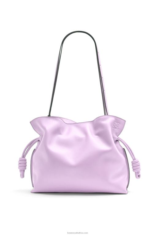 Loewe Women Flamenco clutch in nappa calfskin 206XF628 Bloom Orchid - Image 4