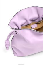 Loewe Women Flamenco clutch in nappa calfskin 206XF628 Bloom Orchid - Image 6