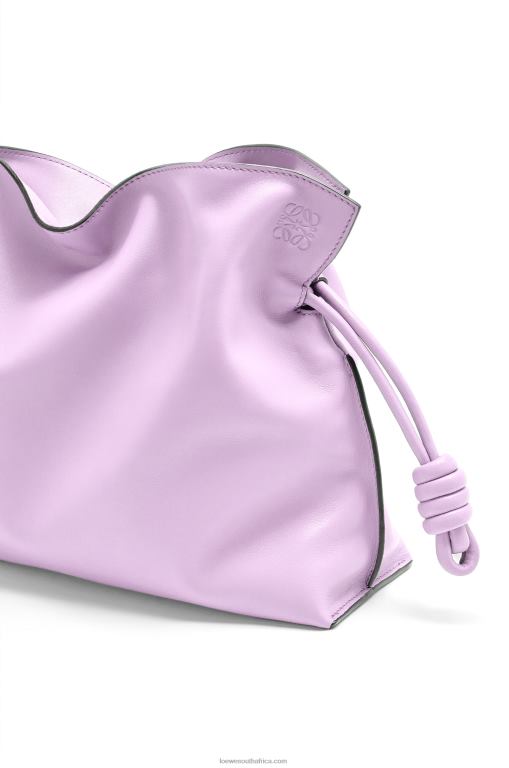 Loewe Women Flamenco clutch in nappa calfskin 206XF628 Bloom Orchid - Image 7