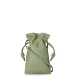Loewe Women Flamenco Pocket in nappa calfskin 206XF293 Rosemary