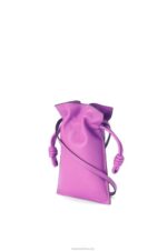 Loewe Women Flamenco Pocket in nappa calfskin 206XF295 Bright Purple - Image 3