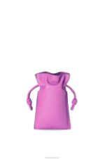Loewe Women Flamenco Pocket in nappa calfskin 206XF295 Bright Purple - Image 5