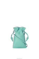Loewe Women Flamenco Pocket in nappa calfskin 206XF296 Fresh Mint