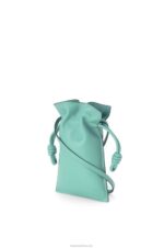 Loewe Women Flamenco Pocket in nappa calfskin 206XF296 Fresh Mint - Image 3