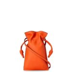 Loewe Women Flamenco Pocket in nappa calfskin 206XF599 Orange