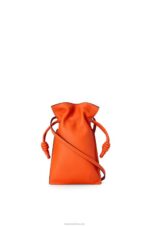 Loewe Women Flamenco Pocket in nappa calfskin 206XF599 Orange