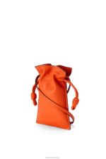 Loewe Women Flamenco Pocket in nappa calfskin 206XF599 Orange - Image 3