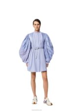 Loewe Women Flow runner in suede and nylon 206XF643 White - Image 5