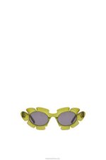 Loewe Women Flower sunglasses in injected nylon 206XF1462 Cactus Green