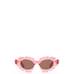 Loewe Women Flower sunglasses in injected nylon 206XF1463 Coral Pink
