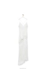 Loewe Women Fringe dress in cotton 206XF1051 White - Image 5