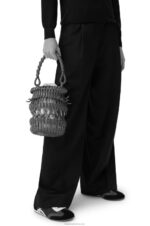 Loewe Women Fringes Bucket bag in calfskin 206XF185 Tan - Image 2