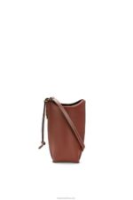 Loewe Women Gate Pocket in soft calfskin 206XF606 Rust