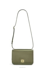 Loewe Women Goya bag in silk calfskin 206XF301 Avocado Green - Image 5