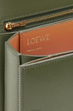 Loewe Women Goya bag in silk calfskin 206XF301 Avocado Green - Image 8