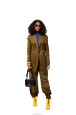 Loewe Women Goya bag in silk calfskin 206XF306 Black - Image 3