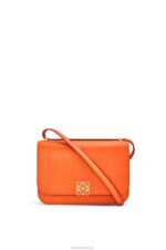 Loewe Women Goya bag in silk calfskin 206XF494 Orange