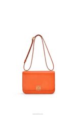 Loewe Women Goya bag in silk calfskin 206XF494 Orange - Image 5