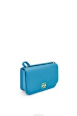 Loewe Women Goya bag in silk calfskin 206XF495 Lagoon Blue - Image 3