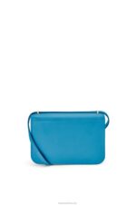 Loewe Women Goya bag in silk calfskin 206XF495 Lagoon Blue - Image 4