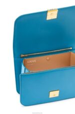 Loewe Women Goya bag in silk calfskin 206XF495 Lagoon Blue - Image 7