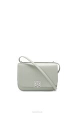 Loewe Women Goya bag in silk calfskin 206XF507 Ash Grey