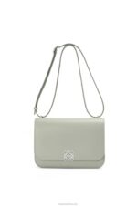 Loewe Women Goya bag in silk calfskin 206XF507 Ash Grey - Image 6