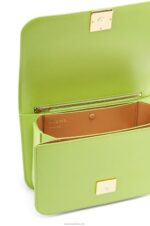 Loewe Women Goya bag in silk calfskin 206XF509 Green Bean - Image 7
