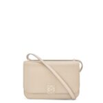 Loewe Women Goya bag in silk calfskin 206XF546 Light Ghost