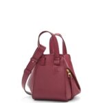 Loewe Women Hammock compact bag in classic calfskin 206XF340 Wild Berry