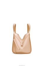 Loewe Women Hammock compact bag in satin calfskin 206XF432 Nude - Image 3